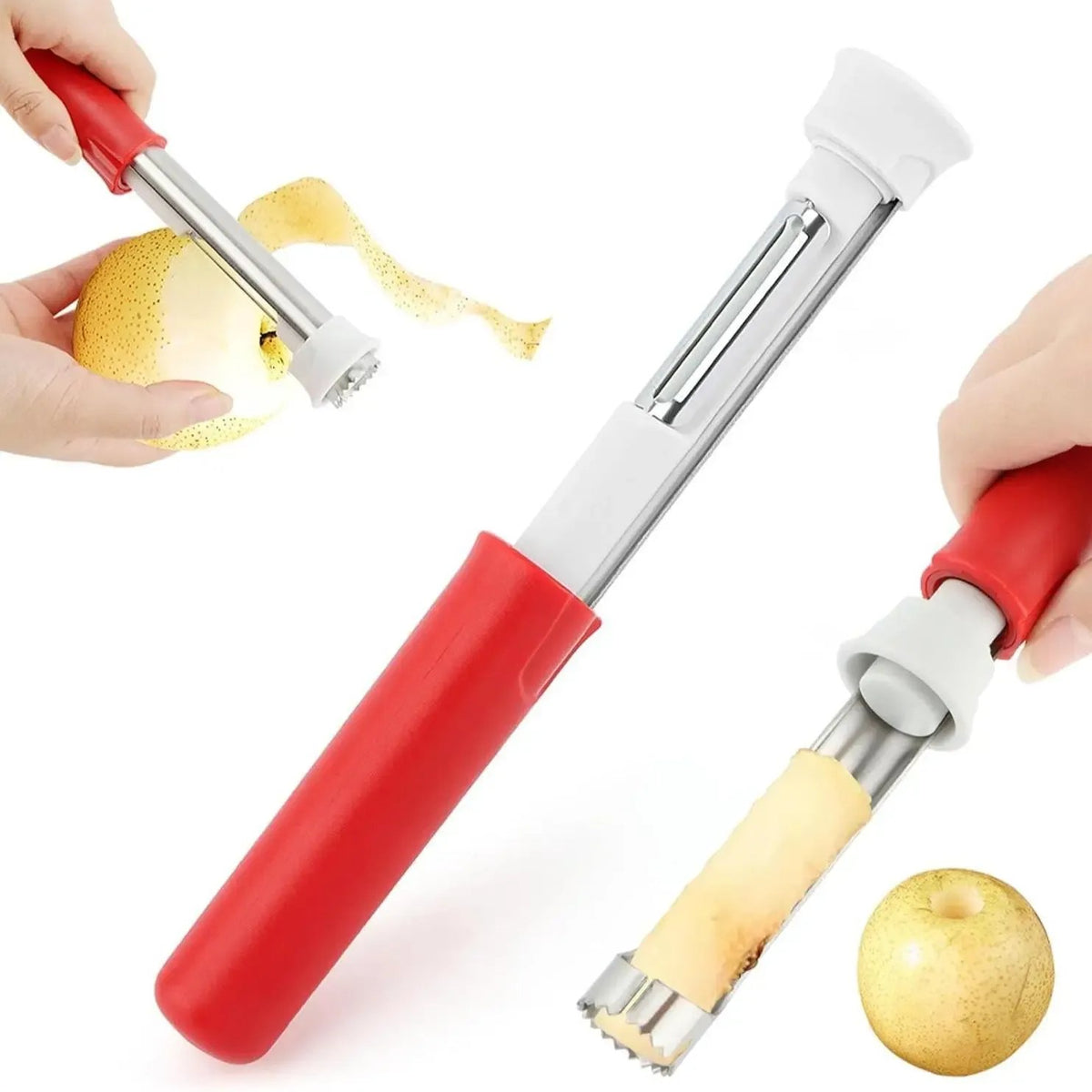 Ivosoma® 🍎2-in-1 Stainless Steel Fruit and Vegetable Corer & Peeler Tool🍏