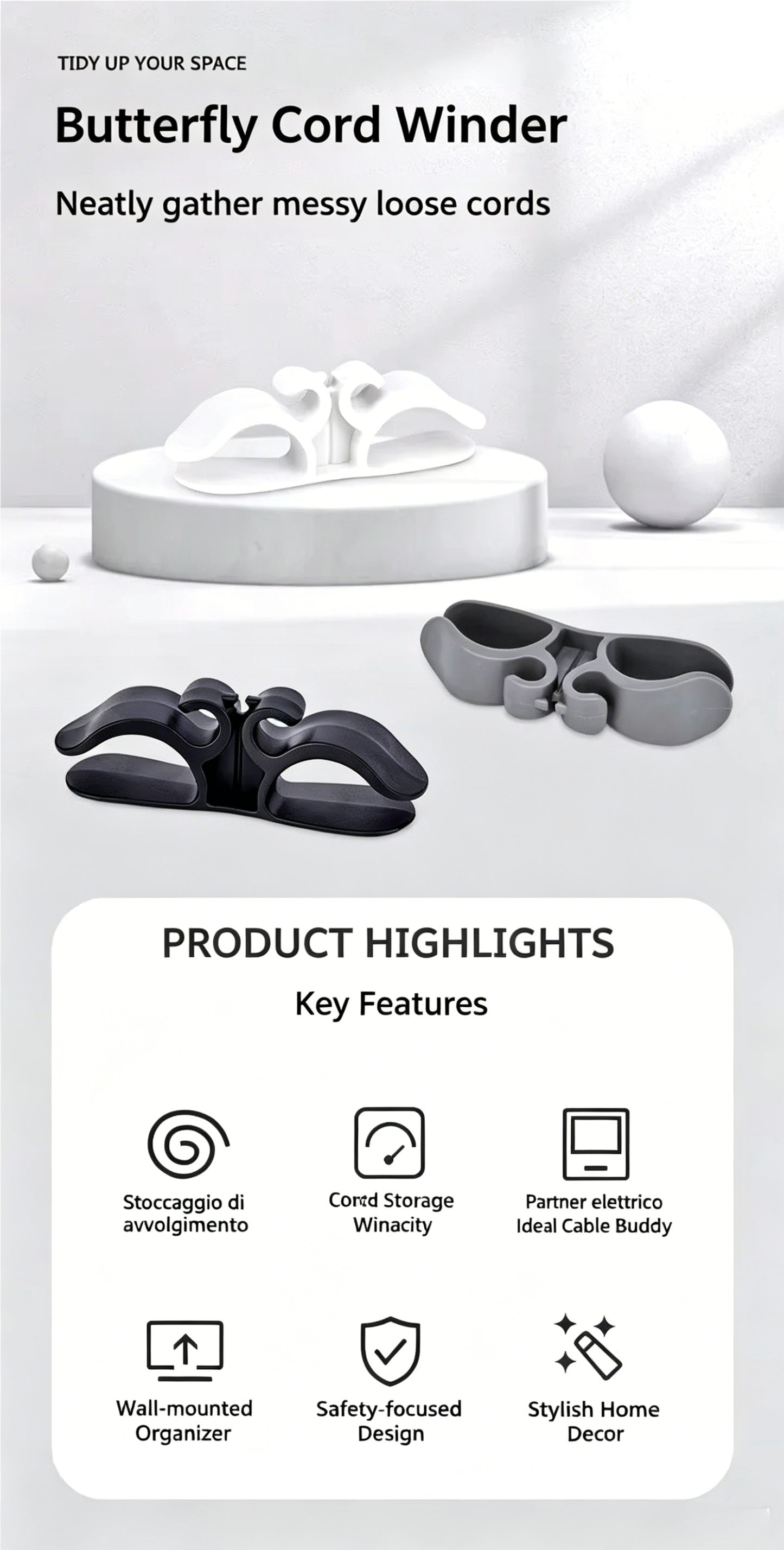 📢📢LAST DAY 50% OFF !! ⏰2026 New Updated Kitchen Appliance Cable Organizer