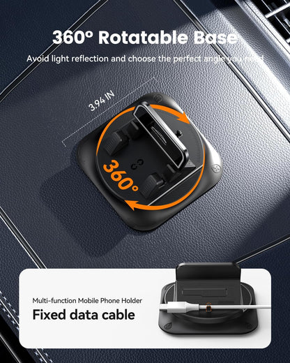 Ivosoma® Car phone holder 360 degree rotation, suitablefor car navigation in-car dashboard