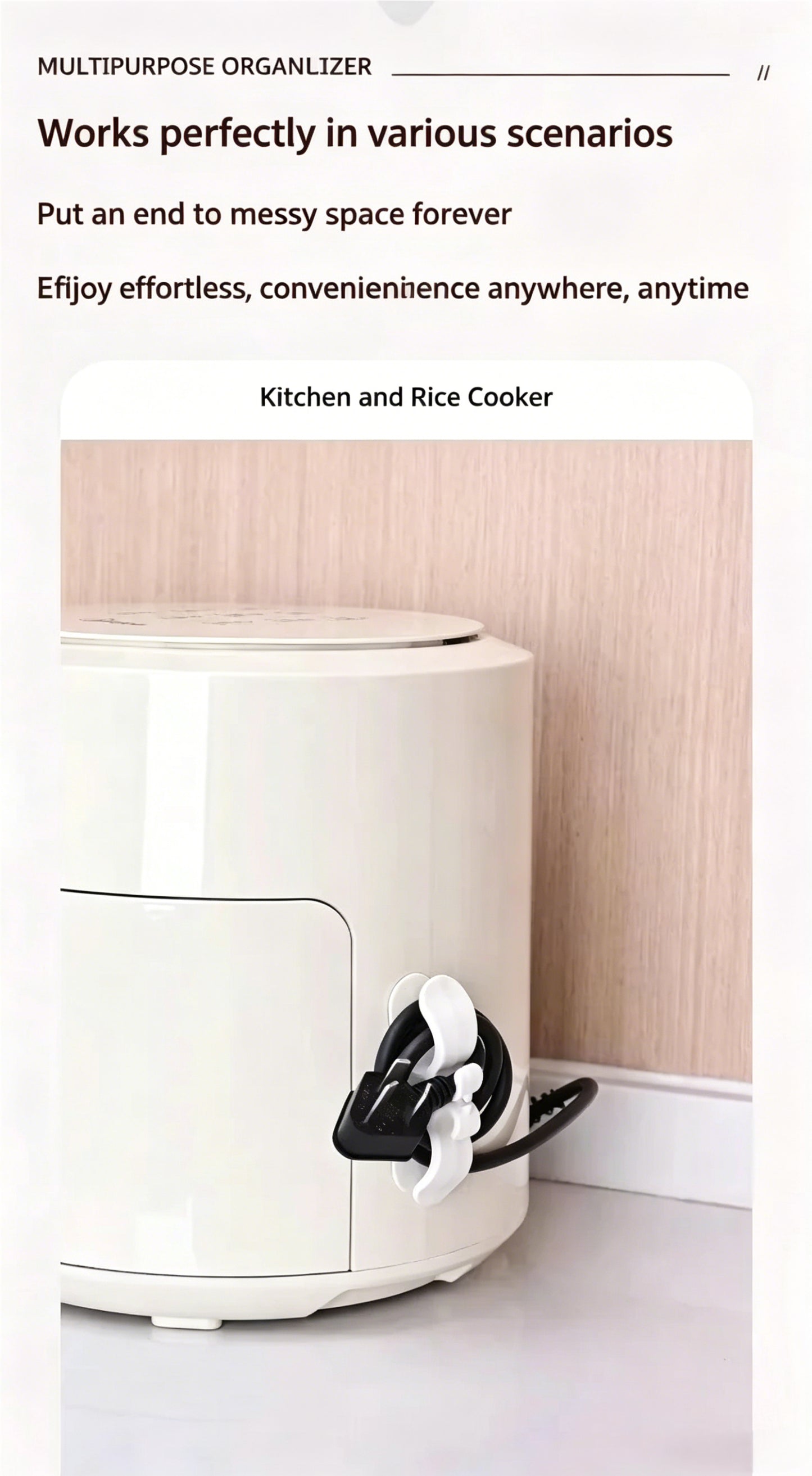 📢📢LAST DAY 50% OFF !! ⏰2026 New Updated Kitchen Appliance Cable Organizer