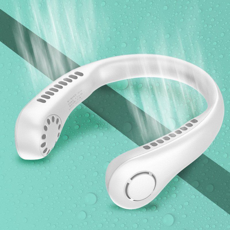 BVJ®®Portable Neck Fan, Bladeless Wearable Personal Fan, Hands-Free Cooling for Outdoor & Office