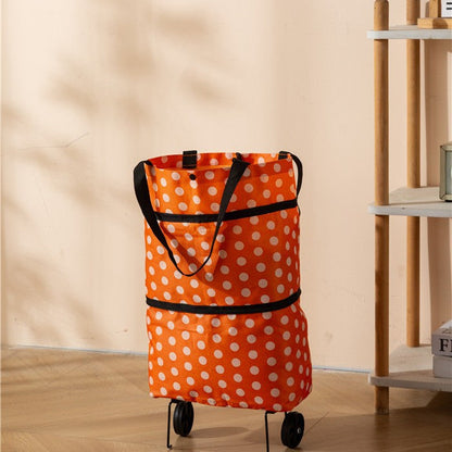 ❤Last Day 50% OFF🛒Ivosoma® Foldable 2-in-1 Rolling Shopping Bag