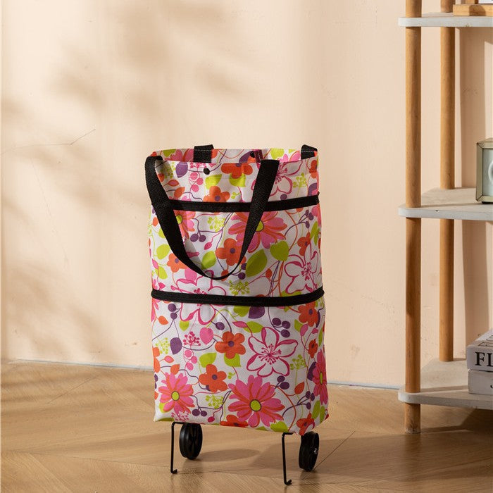 ❤Last Day 50% OFF🛒Ivosoma® Foldable 2-in-1 Rolling Shopping Bag
