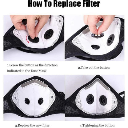 🔥LAST DAY 49% OFF - 💖Reusable Carbon Filter Dust Mask – Built for Active Lifestyles