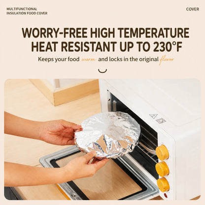 🍽️Reusable Aluminum Foil Thermal Food Cover — Heat-Retaining, Washable & Freshness-Preserving Kitchen Essential upsell