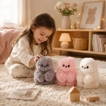 👀Ivosoma® Cute AI shy Emotional companionship robot doll bag charm plush toy👜-It can sing, turn its head, and learn to speak🤖