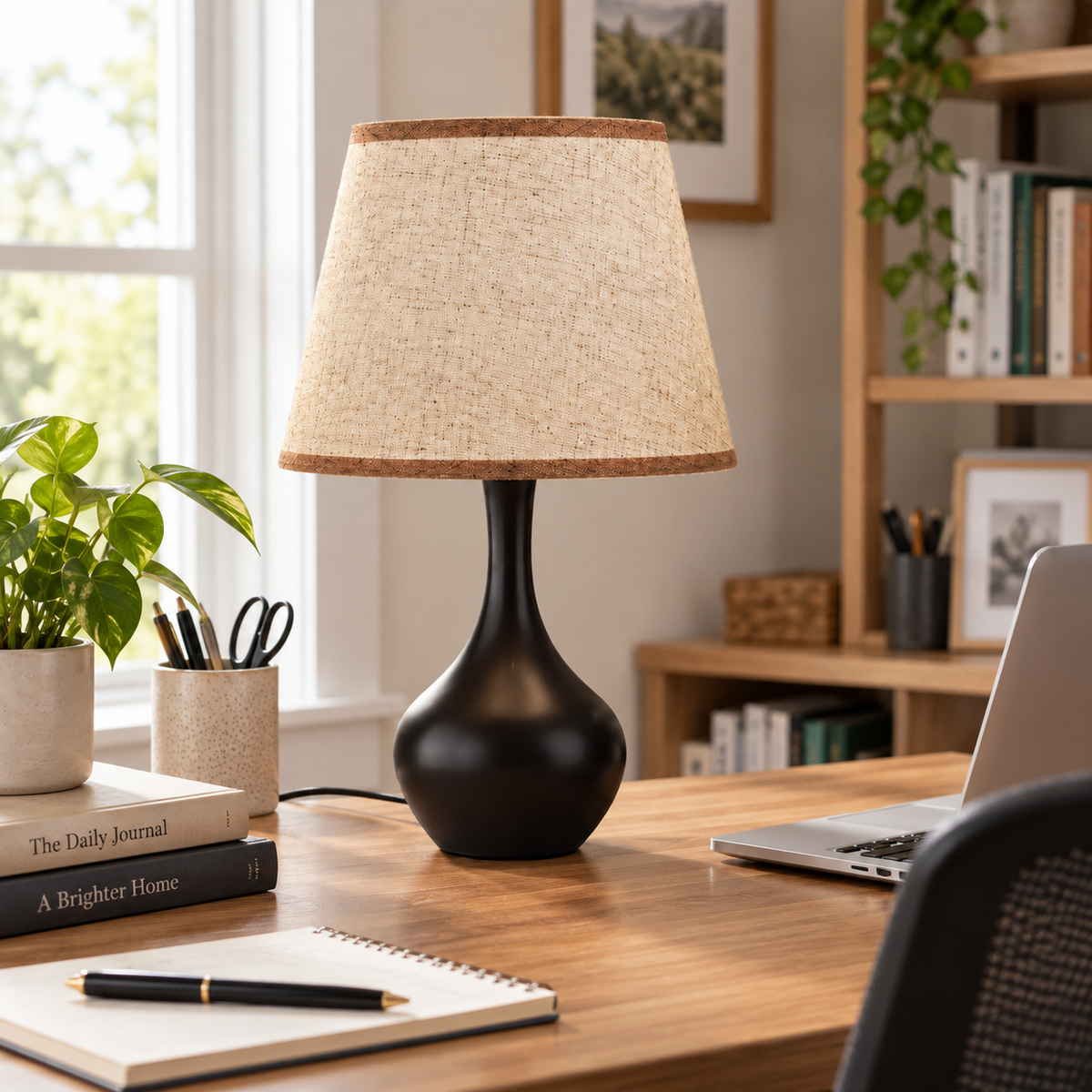 Seealle 16.1-Inch 3-Way Dimmable Touch Table Lamp