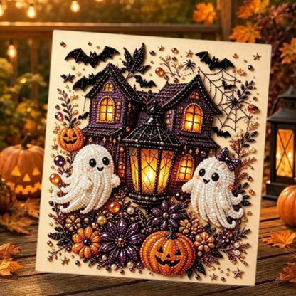 💥 Last Day 50% OFF – 👻✨IVOSOMA® Halloween Pearl Art DIY Kit – Turn Tiny Pearls into Spooky-Cute Magic