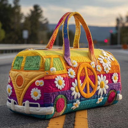 💞LAST DAY 50% OFF ✨Larnto® Hippie Journey Quilted Duffle Bag