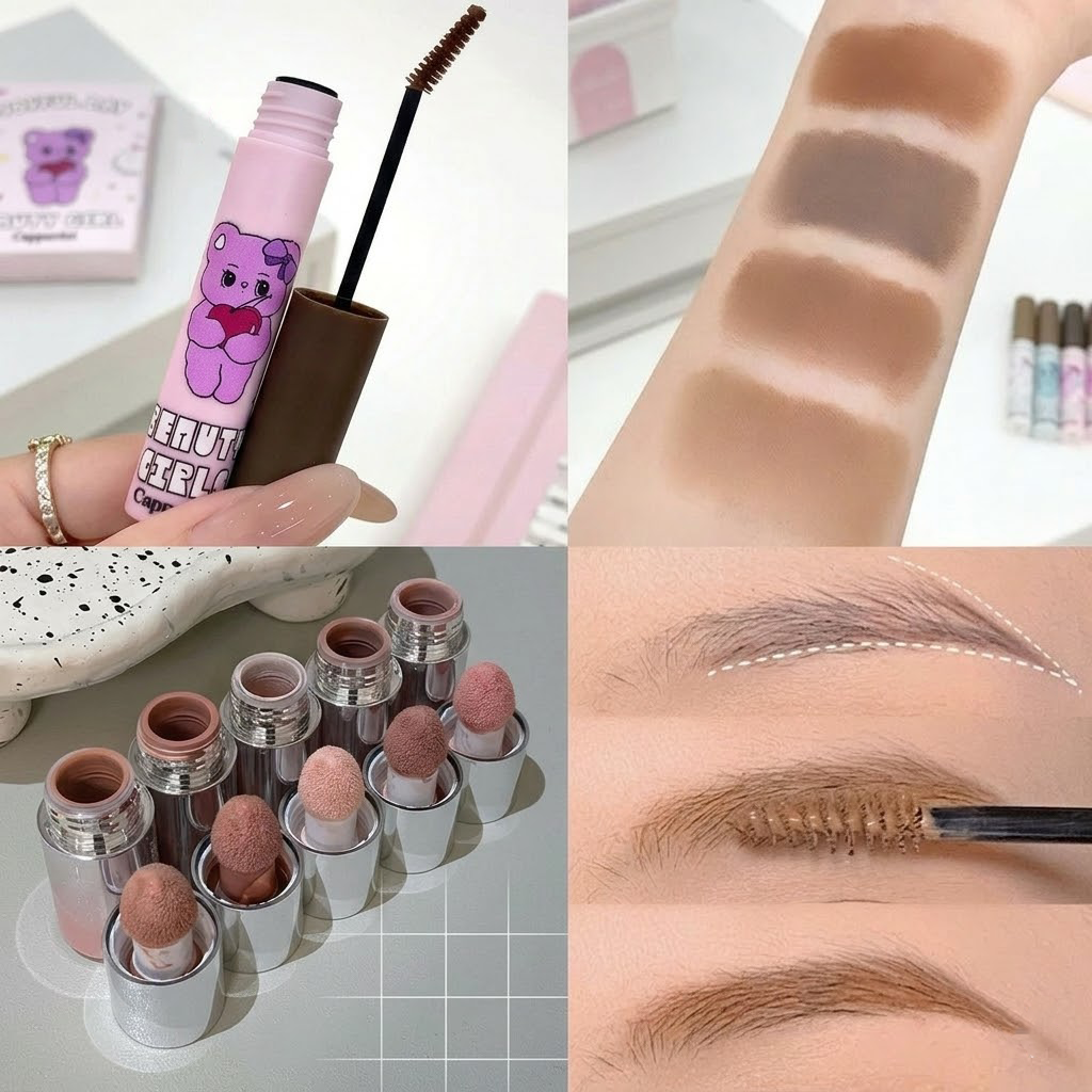 Kylatocosh Soft-Matte Brow Tint – 3D Feathered Eyebrow Mascara for a Natural Sculpted Look