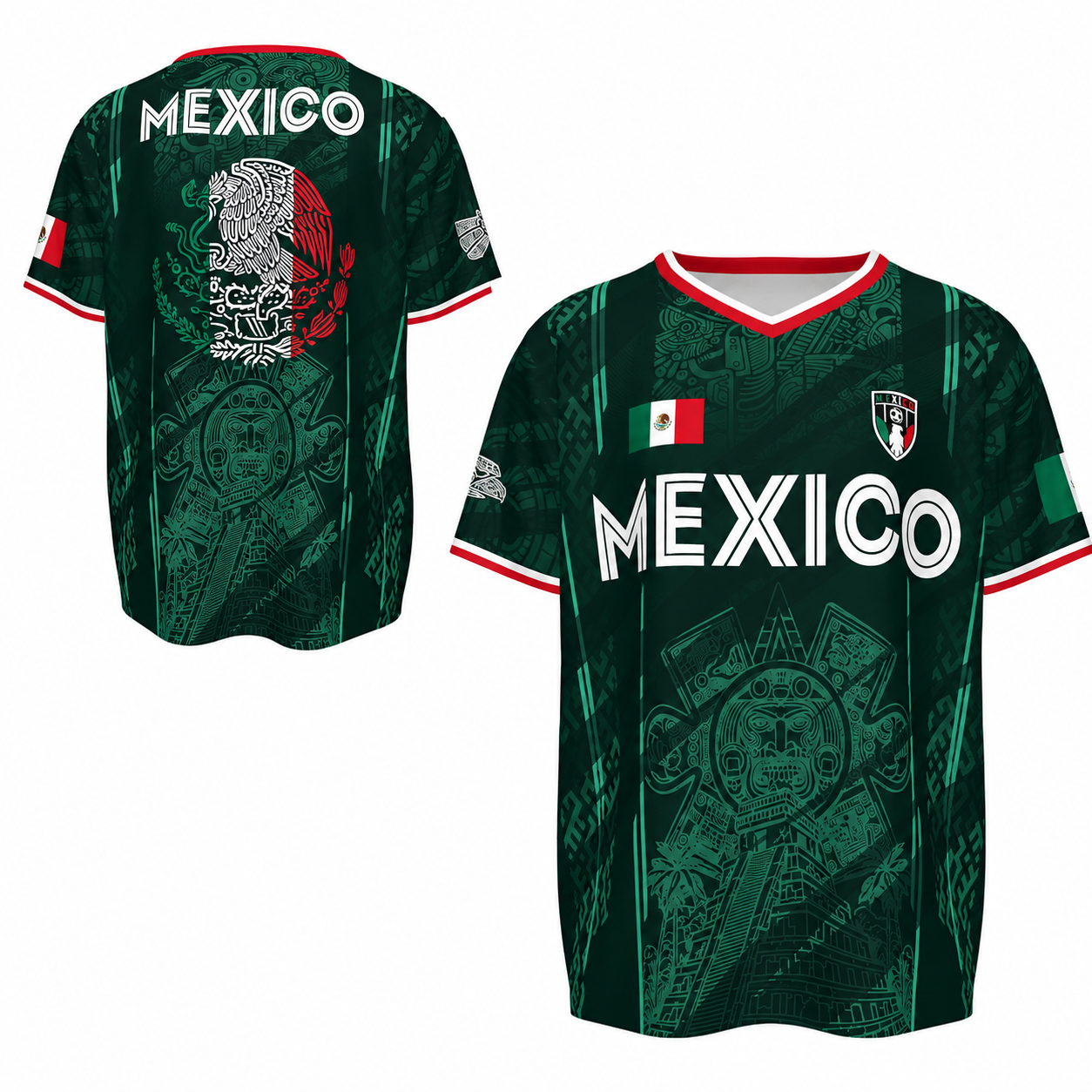 2026 Mexico Retro Soccer Jersey – Pyramid Fan Shirt