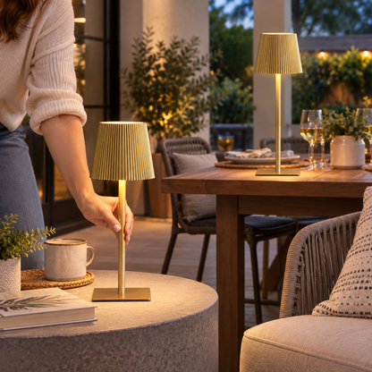 LUTEC 4-Pack Cordless Rechargeable Table Lamps