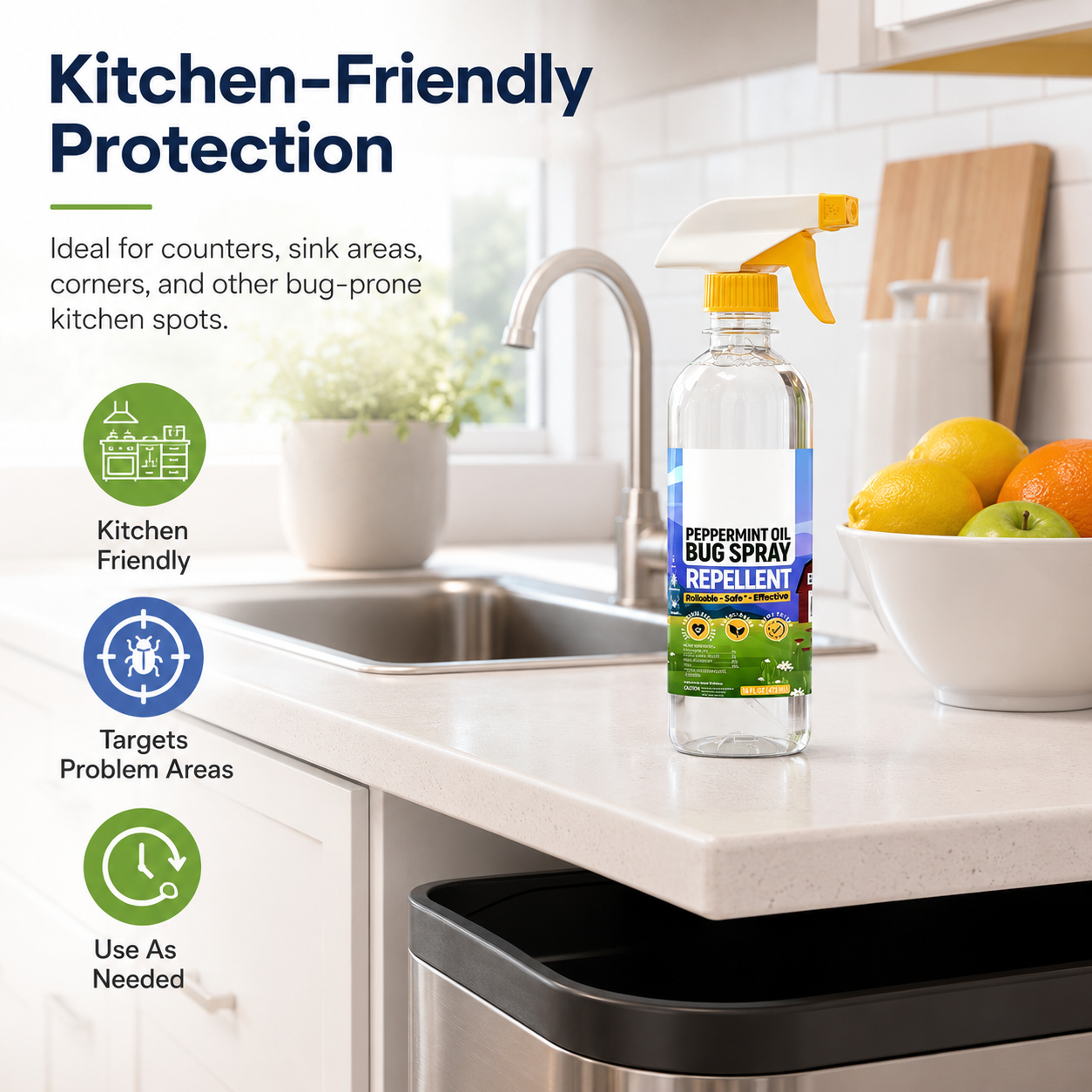 Ivosoma® Powerful Peppermint Oil Spray That Protects Your Home, Safe for Kids & Pets