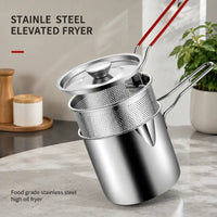 3-piece set [pan + strainer + steel lid]