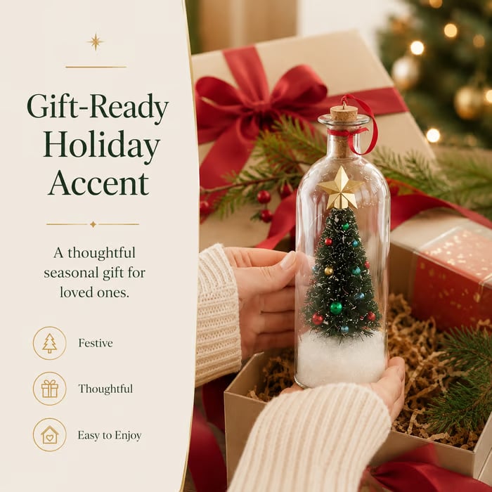 🎅🎄Ivosoma® Christmas Sale -Recordable Christmas Tree Message In A Bottle