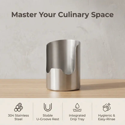 Ivosoma® 2 - Pcs Thickened Stainless Steel Utensil Organizer, Rust Resistant Easy to Clean