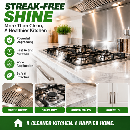 Ivosoma® Heavy Duty Kitchen Degreaser Spray – Powerful Grease Remover For Stove, Oven, Cabinets & Multiple Surfaces upsell
