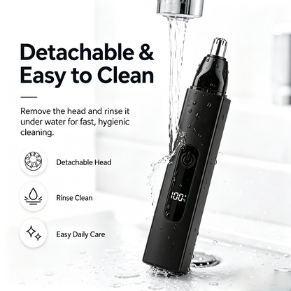 IVOSOMA® Professional LED Display Nose & Ear Trimmer, Painless Travel Gifts for Men Women.