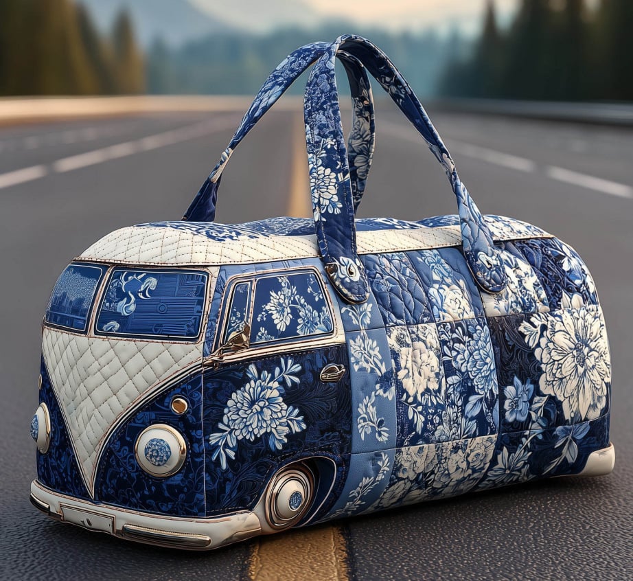 💞LAST DAY 50% OFF ✨Larnto® Hippie Journey Quilted Duffle Bag