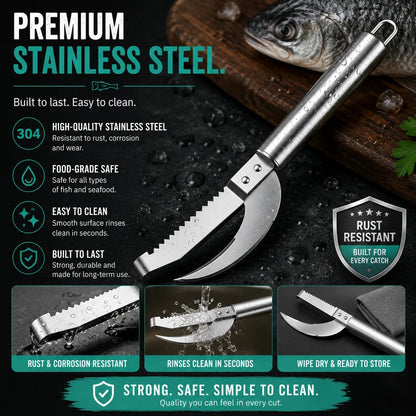 🔥Ivosoma®  2026 Hot Sale 3-in-1 Fish Scaler & Cleaning Knife