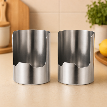 Ivosoma® 2 - Pcs Thickened Stainless Steel Utensil Organizer, Rust Resistant Easy to Clean