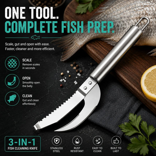 🔥Ivosoma®  2026 Hot Sale 3-in-1 Fish Scaler & Cleaning Knife