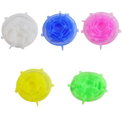 IVOSOMA® 🥗 6 PCS Silicone Stretch Lids – Reusable Food Covers for Bowls, Pots, Cups & Fresh Food Storage