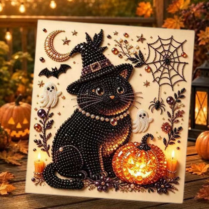 💥 Last Day 50% OFF – 👻✨IVOSOMA® Halloween Pearl Art DIY Kit – Turn Tiny Pearls into Spooky-Cute Magic