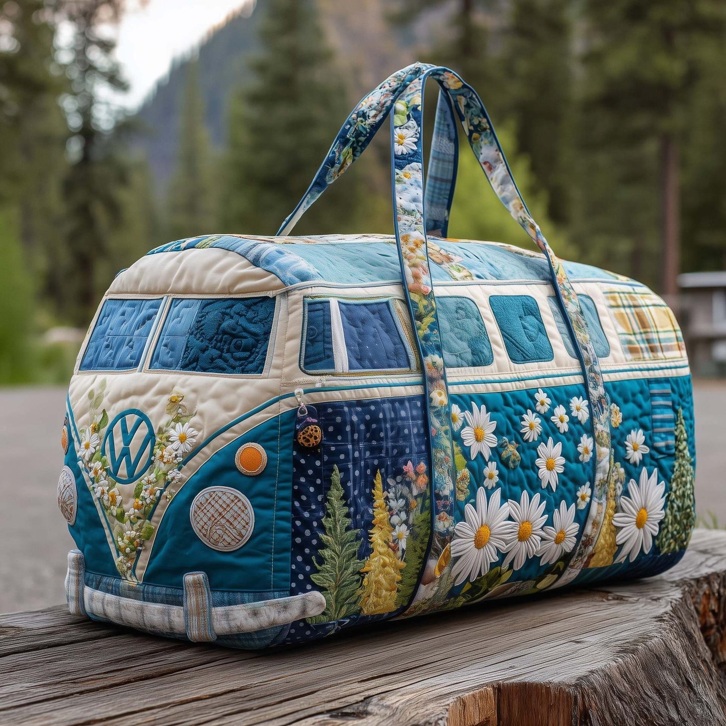 💞LAST DAY 50% OFF ✨Larnto® Hippie Journey Quilted Duffle Bag