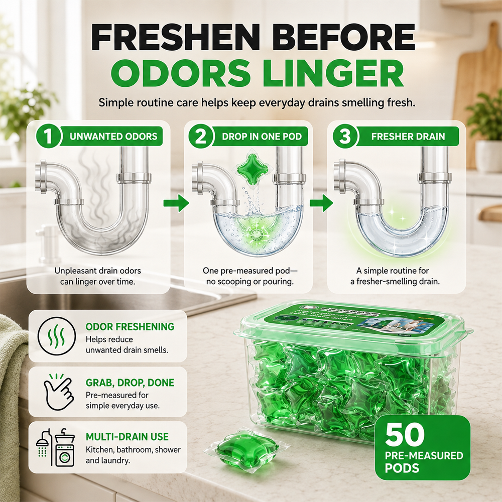 Ivosoma® Drain Deodorizer Capsules – Drop In For Fresher Drains upsell