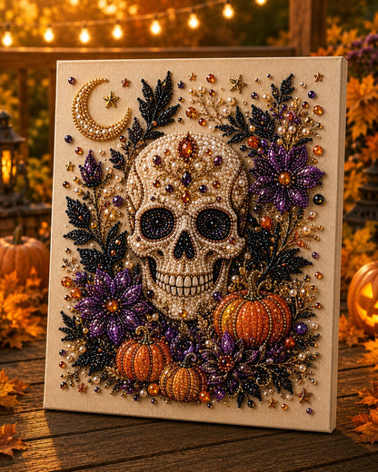 💥 Last Day 50% OFF – 👻✨IVOSOMA® Halloween Pearl Art DIY Kit – Turn Tiny Pearls into Spooky-Cute Magic