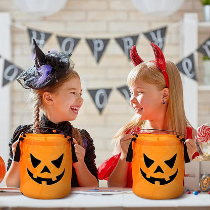 🎃2026 Halloween 50% OFF👻🌟Ivosoma® LED Light-Up Halloween Pumpkin Candy Tote Bag
