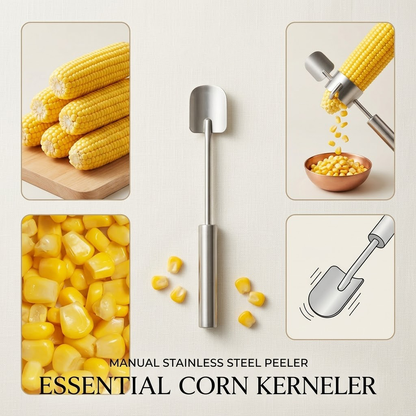 Navozilo® Stainless Steel Corn Peeler – Premium Kernel Stripping Tool