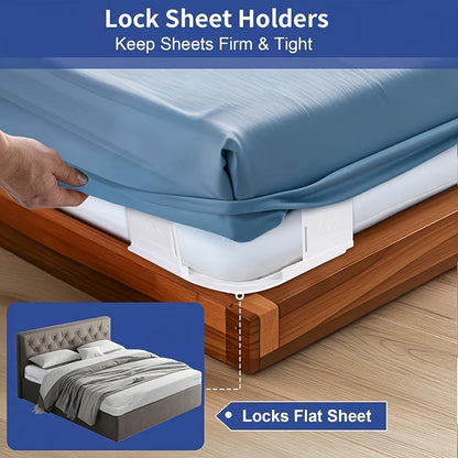 Ivosoma®🛏️ Adjustable Bed Sheet Grippers – 4-Piece Set