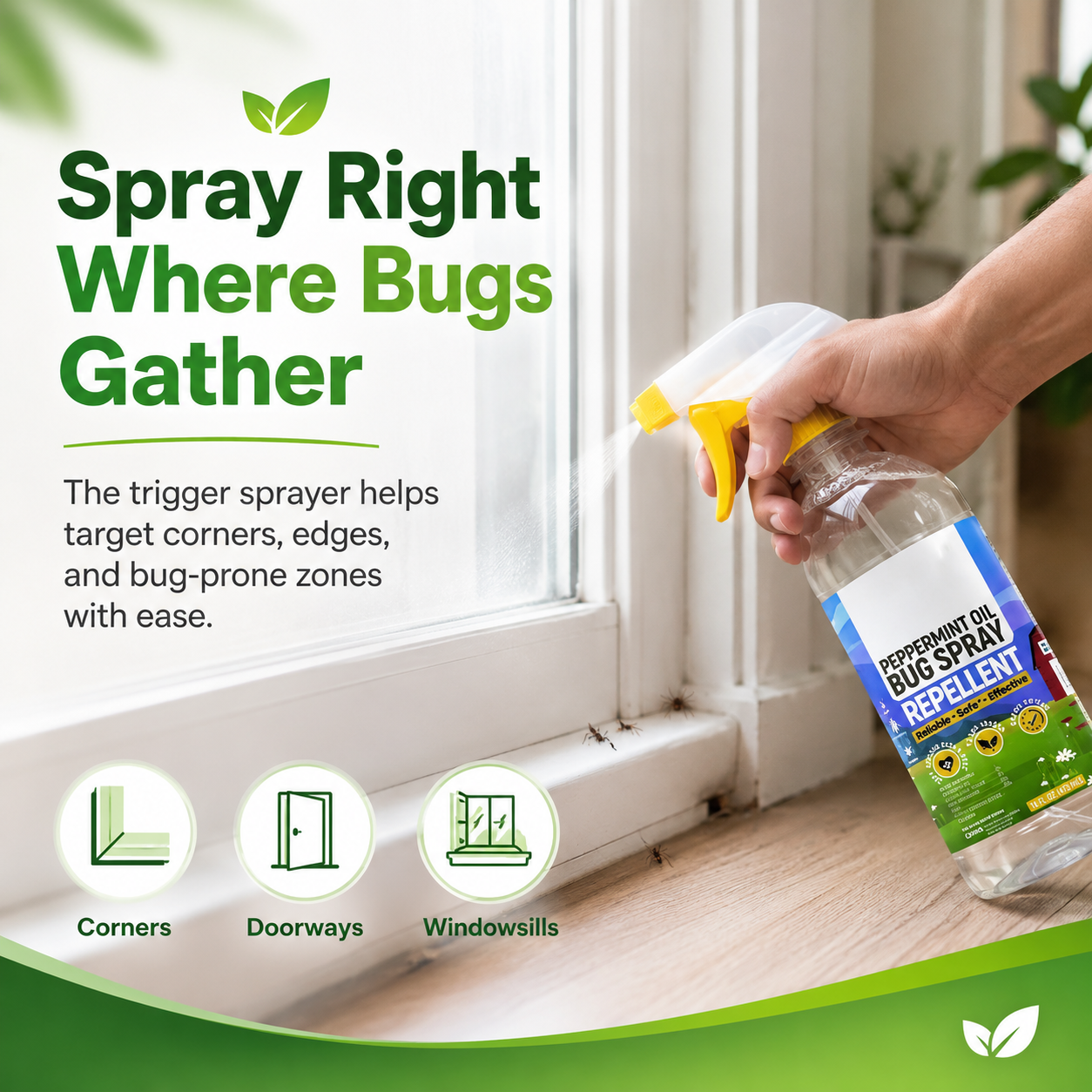 Ivosoma® Powerful Peppermint Oil Spray That Protects Your Home, Safe for Kids & Pets