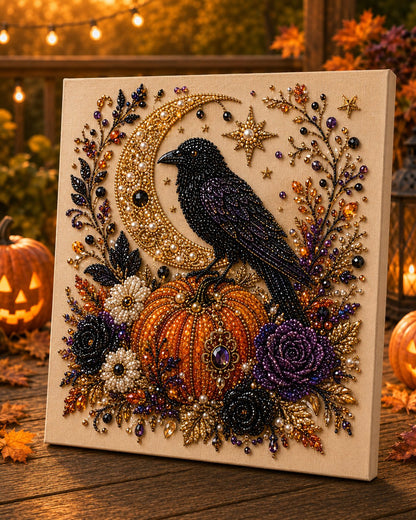 💥 Last Day 50% OFF – 👻✨IVOSOMA® Halloween Pearl Art DIY Kit – Turn Tiny Pearls into Spooky-Cute Magic