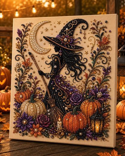 💥 Last Day 50% OFF – 👻✨IVOSOMA® Halloween Pearl Art DIY Kit – Turn Tiny Pearls into Spooky-Cute Magic