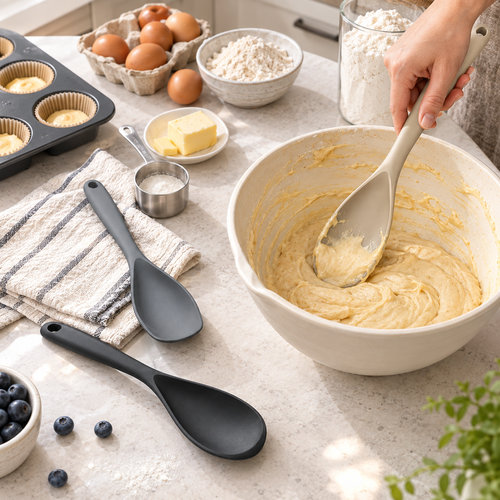 VITEVER 3-Piece Silicone Spoon Spatula Set