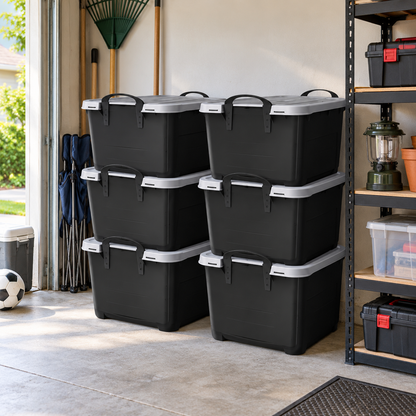 Life Story 55-Quart Heavy-Duty Stackable Storage Bins with Lids