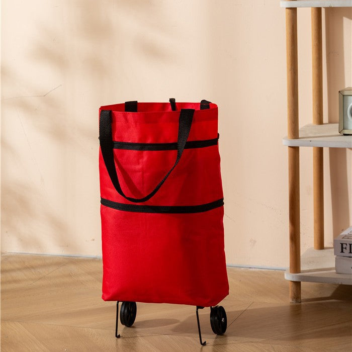 ❤Last Day 50% OFF🛒Ivosoma® Foldable 2-in-1 Rolling Shopping Bag