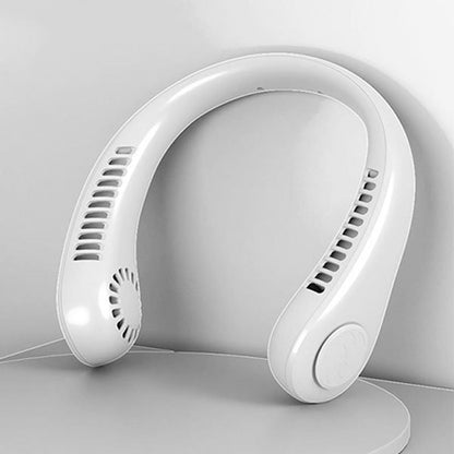 BVJ®®Portable Neck Fan, Bladeless Wearable Personal Fan, Hands-Free Cooling for Outdoor & Office