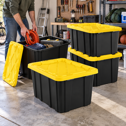 Sterilite 27 Gallon Industrial Storage Totes with Lids
