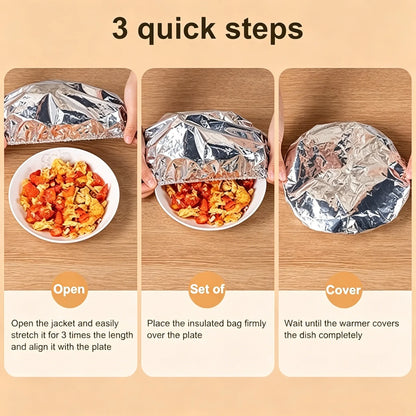 🍽️Reusable Aluminum Foil Thermal Food Cover — Heat-Retaining, Washable & Freshness-Preserving Kitchen Essential upsell