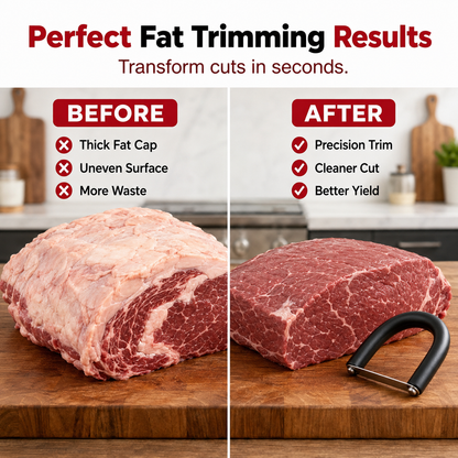 Ivosoma® Handheld Fat Trimmer for Beef & Pork BBQ Prep