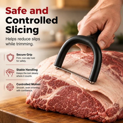 Ivosoma® Handheld Fat Trimmer for Beef & Pork BBQ Prep