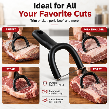 Ivosoma® Handheld Fat Trimmer for Beef & Pork BBQ Prep