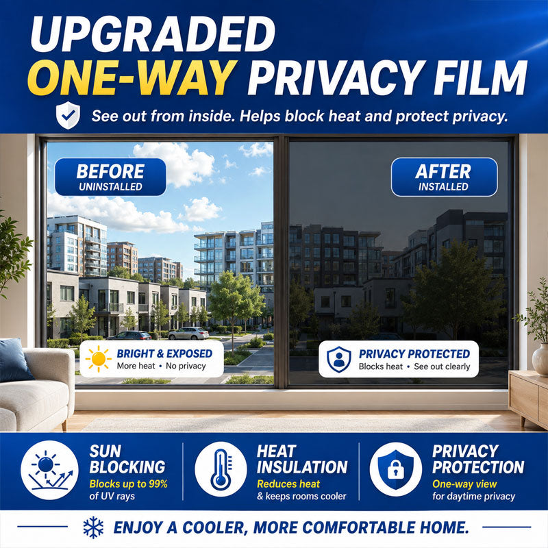 Ivosoma® One-Way Mirror Window Film – Heat Control & UV Protection upsell