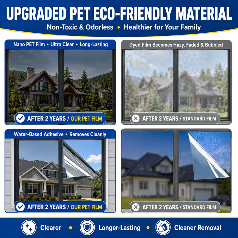 Ivosoma® One-Way Mirror Window Film – Heat Control & UV Protection upsell
