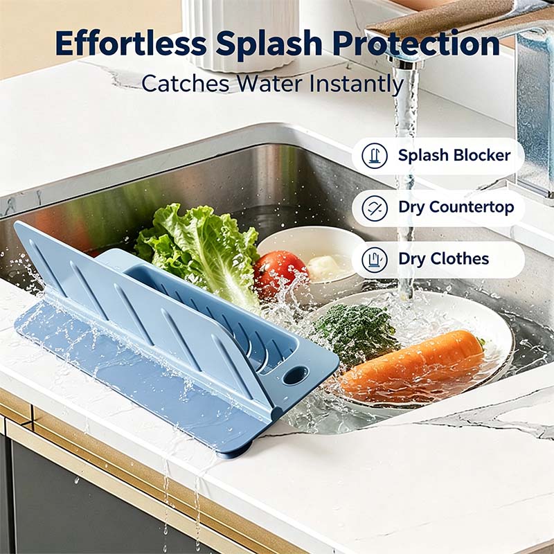 Ivosoma® Kitchen Sink Splash Guard Water Guard for Washbasin Dining Room Dish Washing upsell