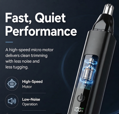 IVOSOMA® Professional LED Display Nose & Ear Trimmer, Painless Travel Gifts for Men Women.